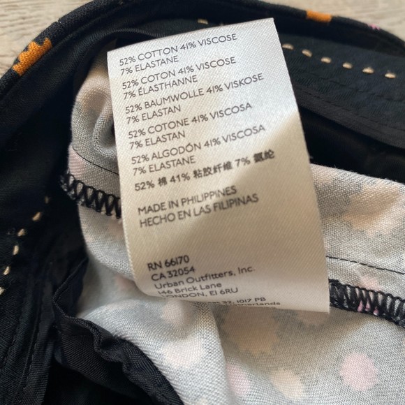 Anthropologies Kick Flare Trouser Pants Starburst Pattern Size 10 - Picture 13 of 14